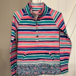 Lilly Pulitzer Pink and Blue Striped Top XS